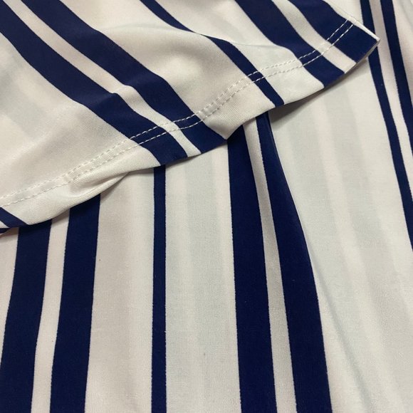 🍍🍍West Loop Navy Striped Tunic Dress - Picture 3 of 5